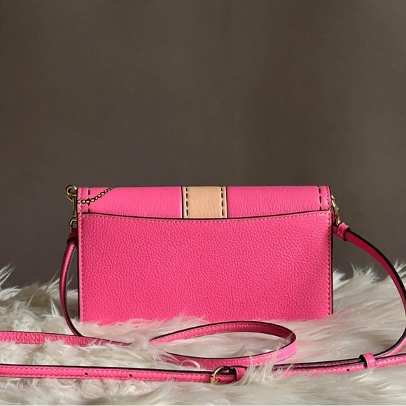 CH181 - Coach Anna Foldover Clutch Crossbody with Trompe L'oeil Print - Picture 6 of 12